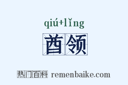 酋领是什么意思的图片